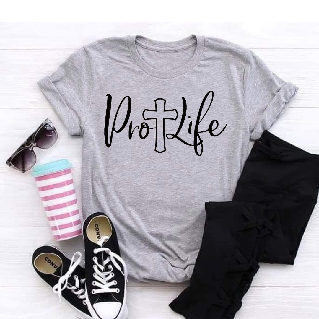 Unisex T-Shirt - Pro life Cross