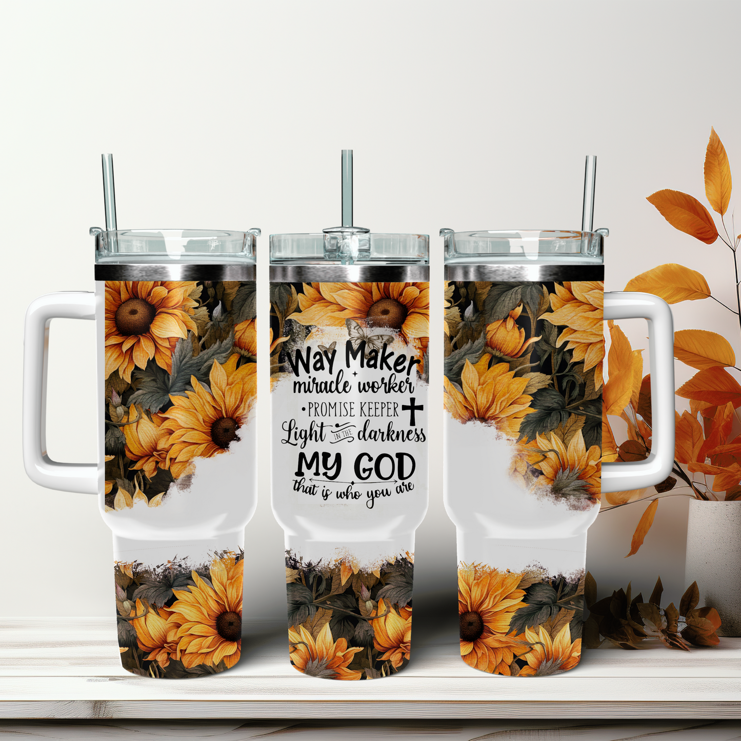 Waymaker Sunflower tumbler